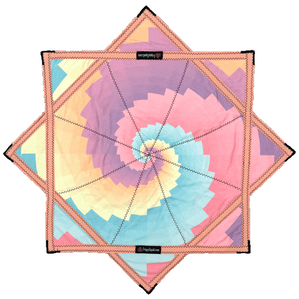 026 -Sherbet Spiral Pastel Flowstar (Non-UV) 26"