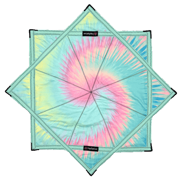 024 - Blue Spiral Pastel Flowstar (Non-UV) 26"