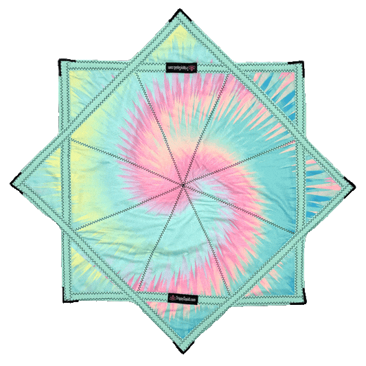 024 - Blue Spiral Pastel Flowstar (Non-UV) 26"