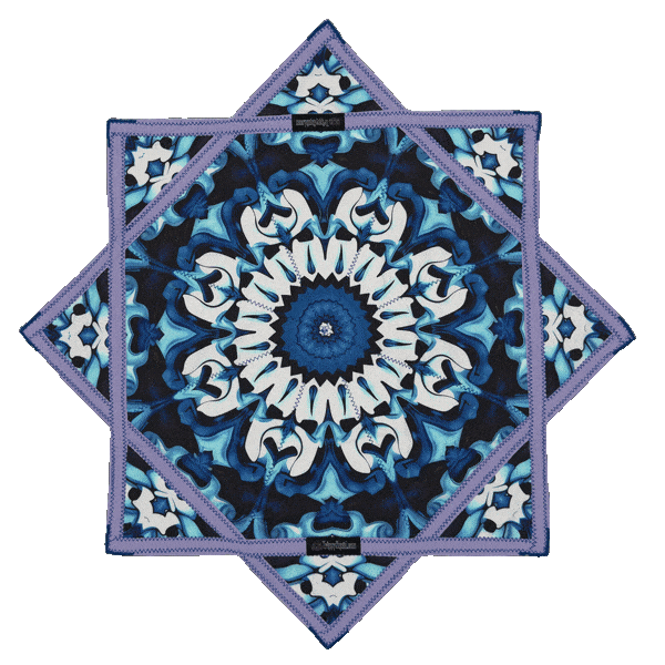 013.Mini - Blue & Purple Flower Flowstar (Non-UV) 24"
