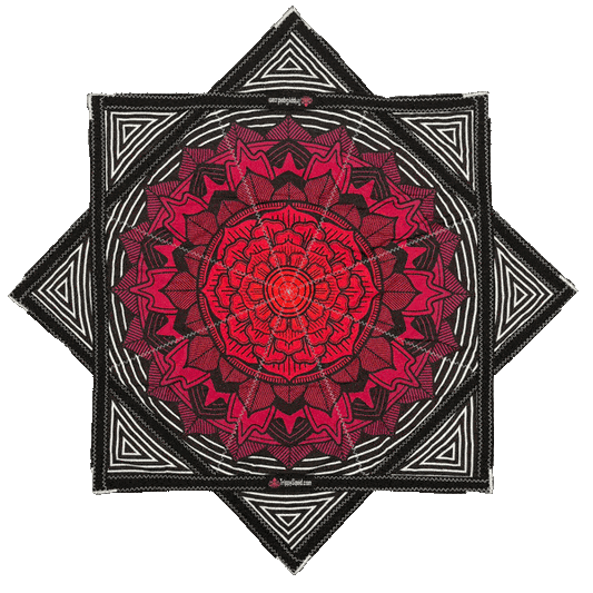 014 - Red, B/W Flower Flowstar (NON-UV) 26"