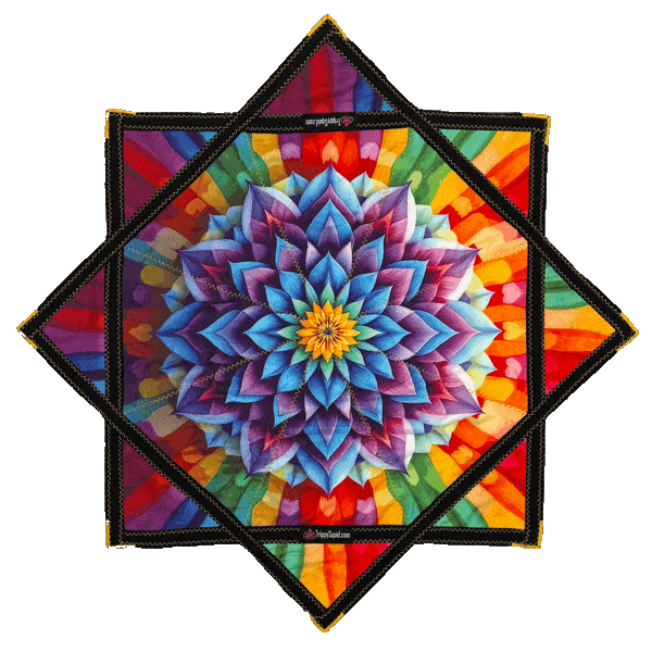 017 - Rainbow Flower (Non-UV) 26"