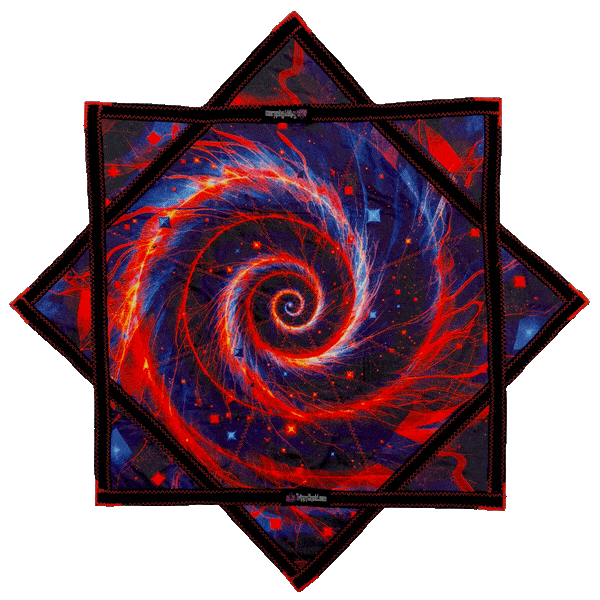 012 - Red & Black Galaxy Flowstar (Non-UV) 26"