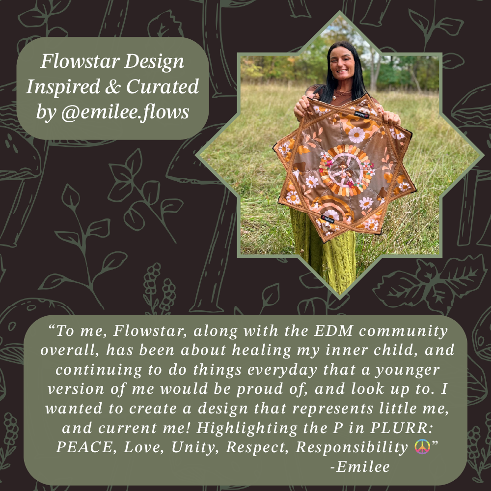 038.Mini - Peace In Bloom Flowstar 24" (Non-UV)