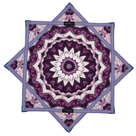 013 - Blue & Purple Flower Flowstar (Non-UV) 26"