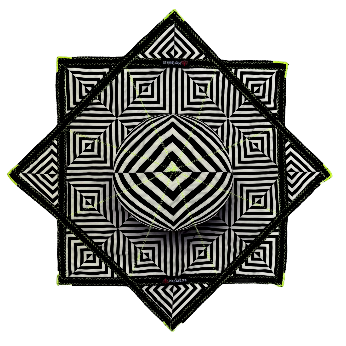 021 - B&W Illusion Star (UV Stitching) 26"