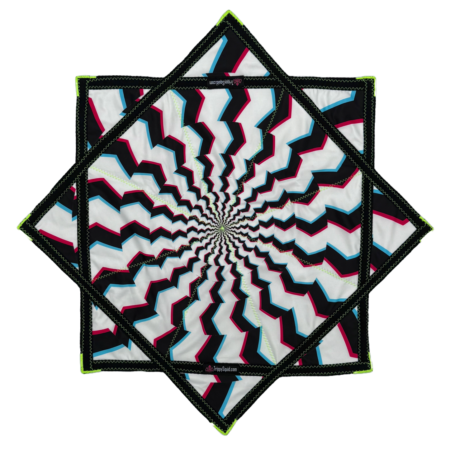 021 - B&W Illusion Star (UV Stitching) 26"