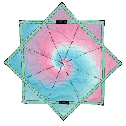 024 - Blue Spiral Pastel Flowstar (Non-UV) 26"