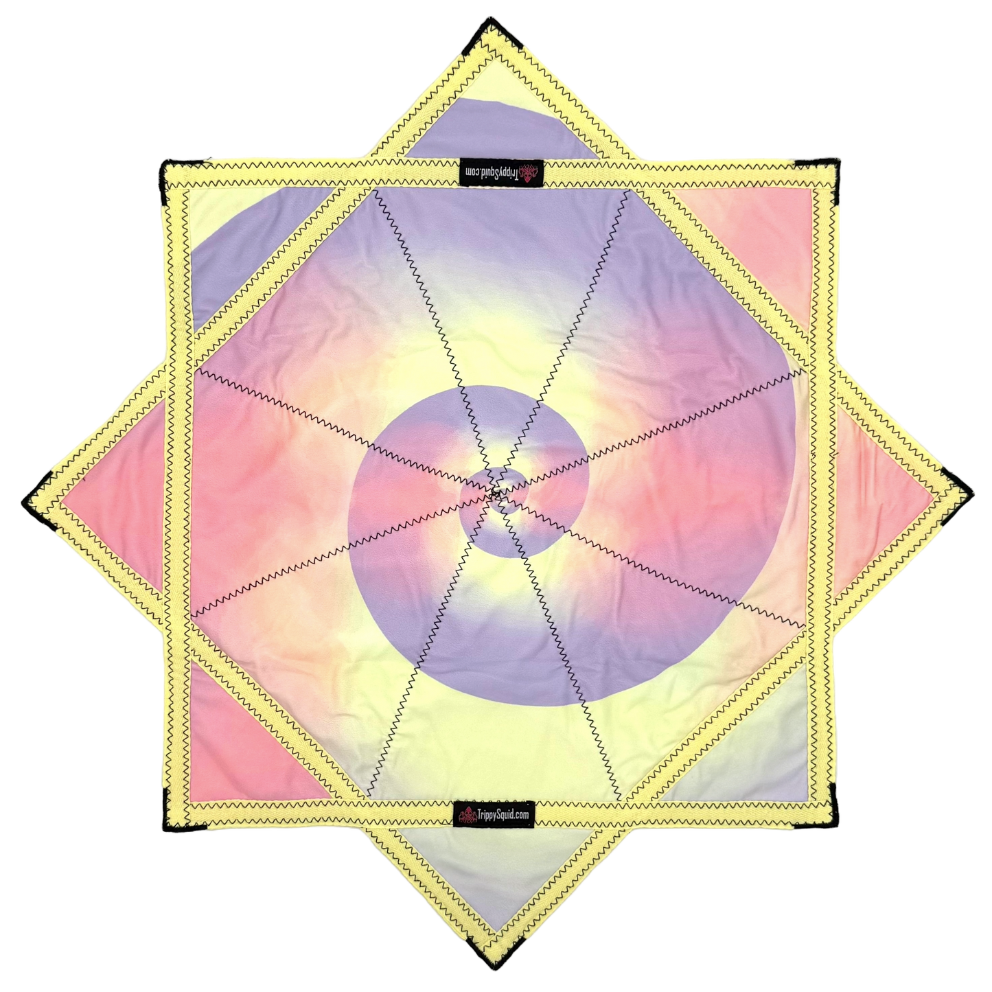 025 - Yellow Spiral Pastel Flowstar (Non-UV) 26"