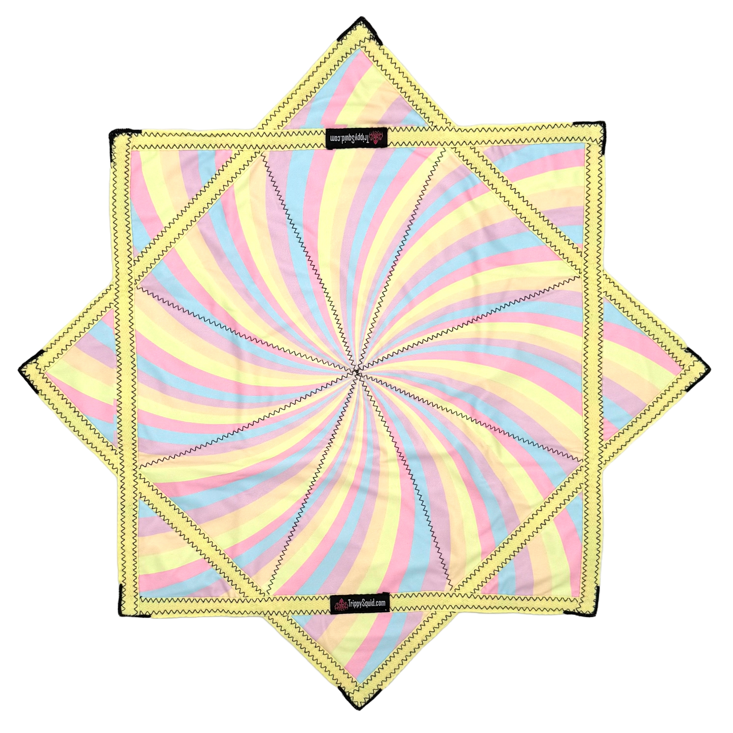 025 - Yellow Spiral Pastel Flowstar (Non-UV) 26"