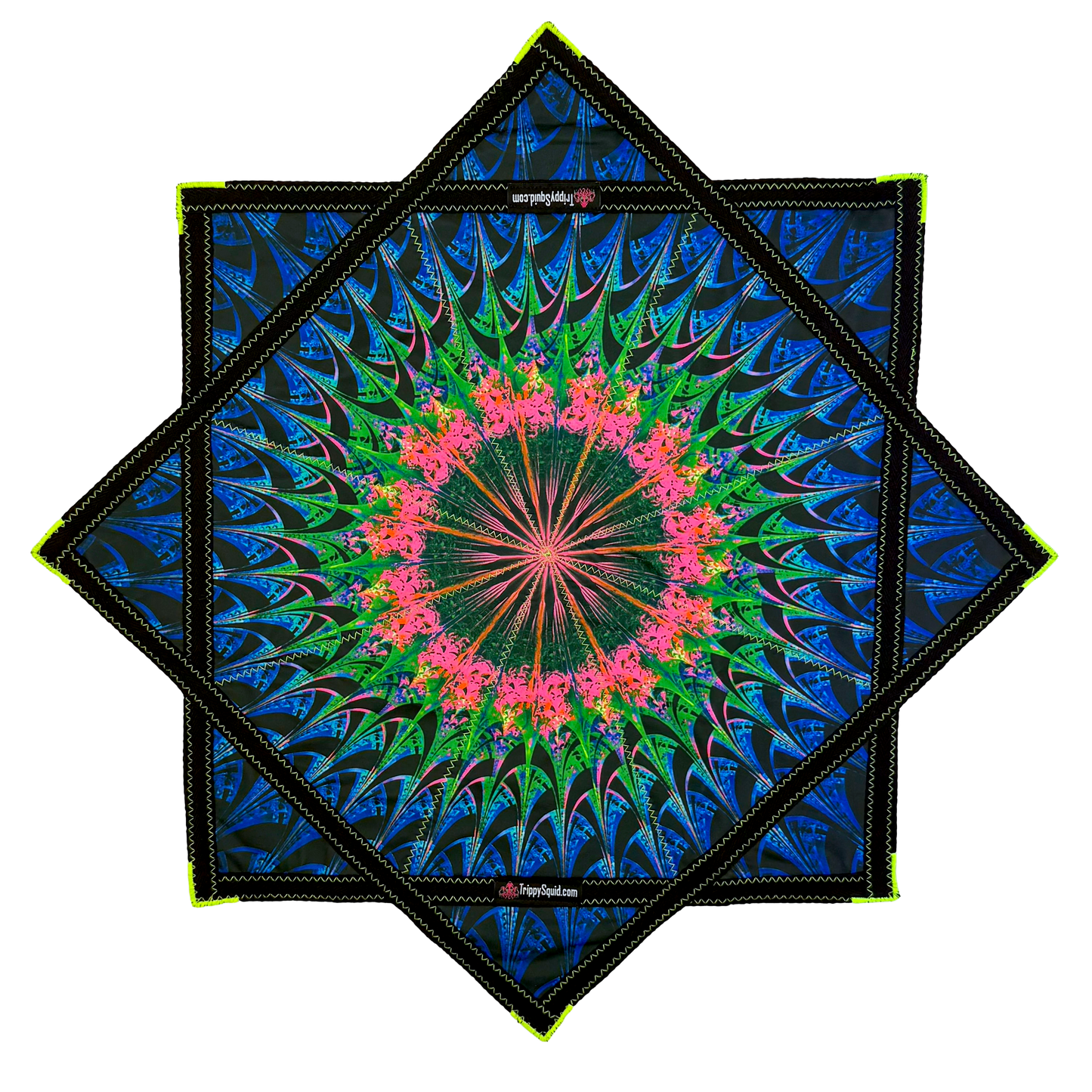032 - Watermelon Kaleidoscope Flowstar (UV-Reactive) 26"