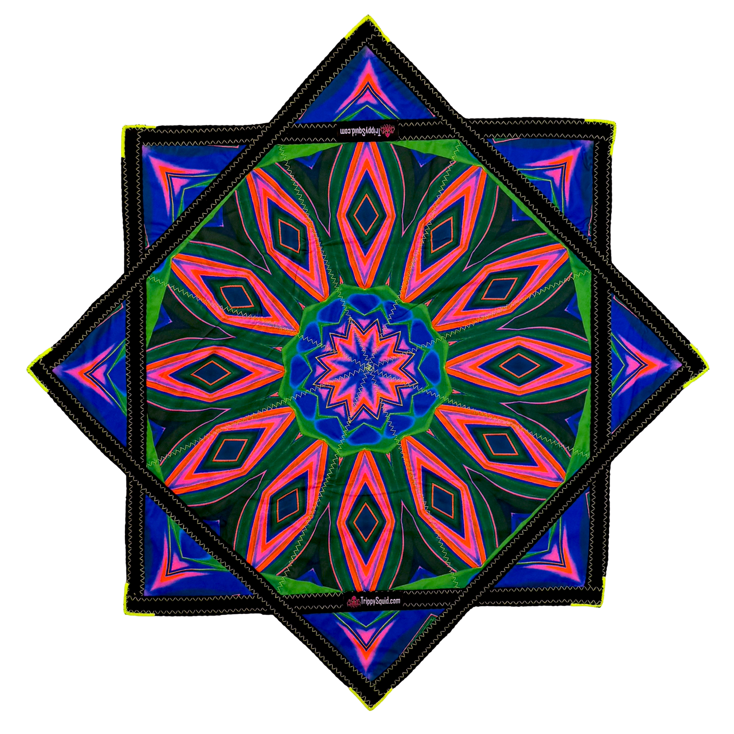 032 - Watermelon Kaleidoscope Flowstar (UV-Reactive) 26"