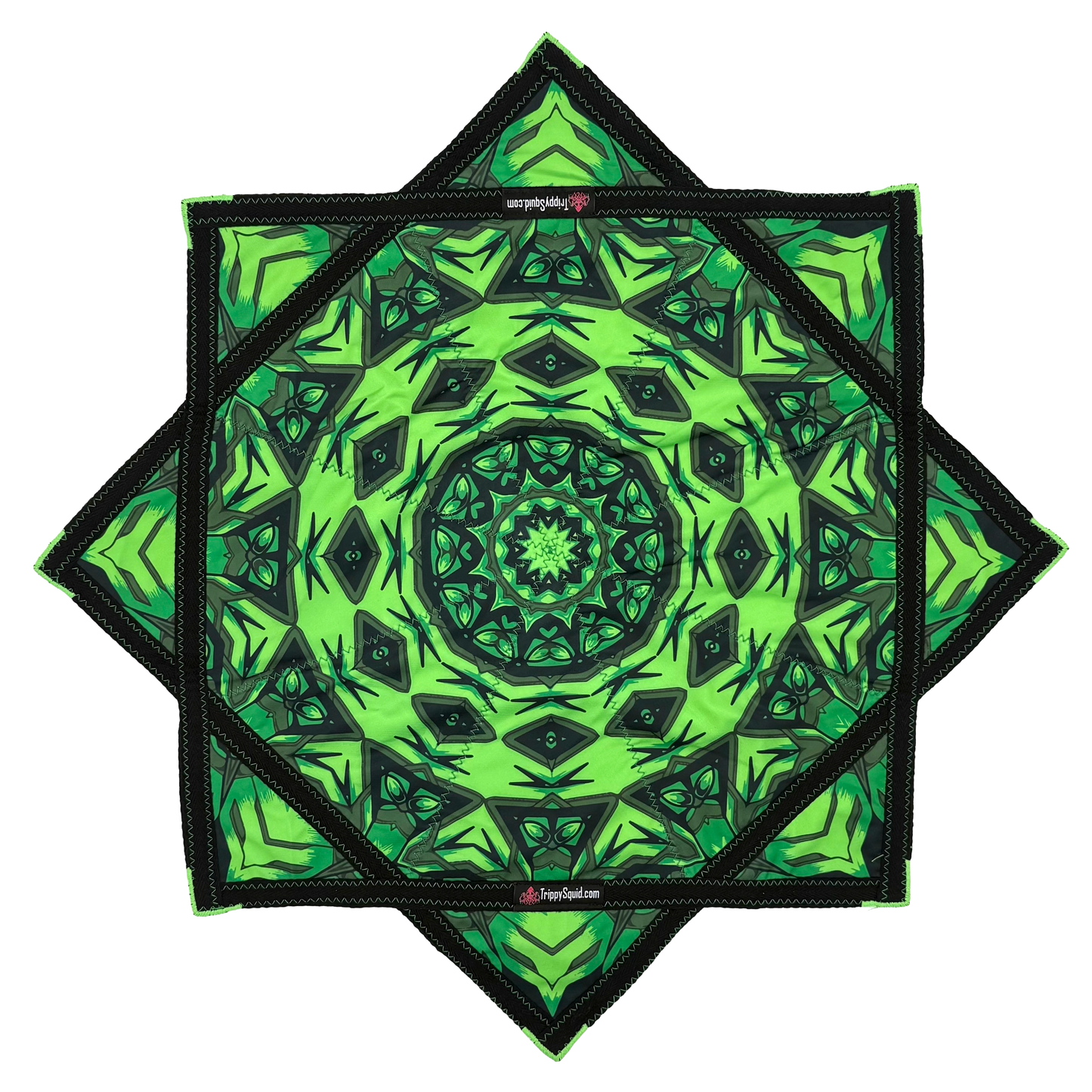 034 - Green Robotic Fractal (UV-Reactive) 26"