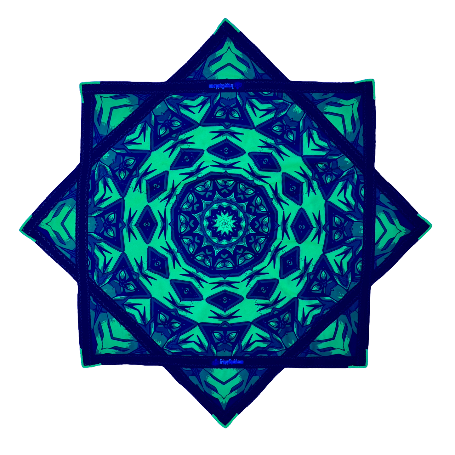 034 - Green Robotic Fractal (UV-Reactive) 26"