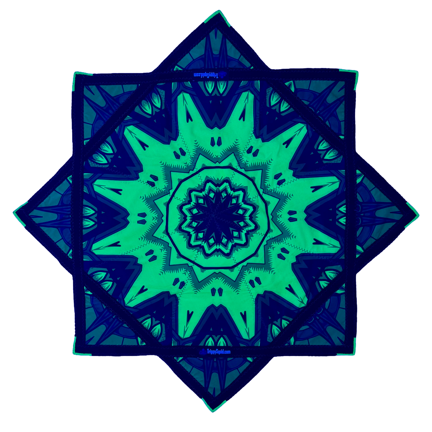 034 - Green Robotic Fractal (UV-Reactive) 26"