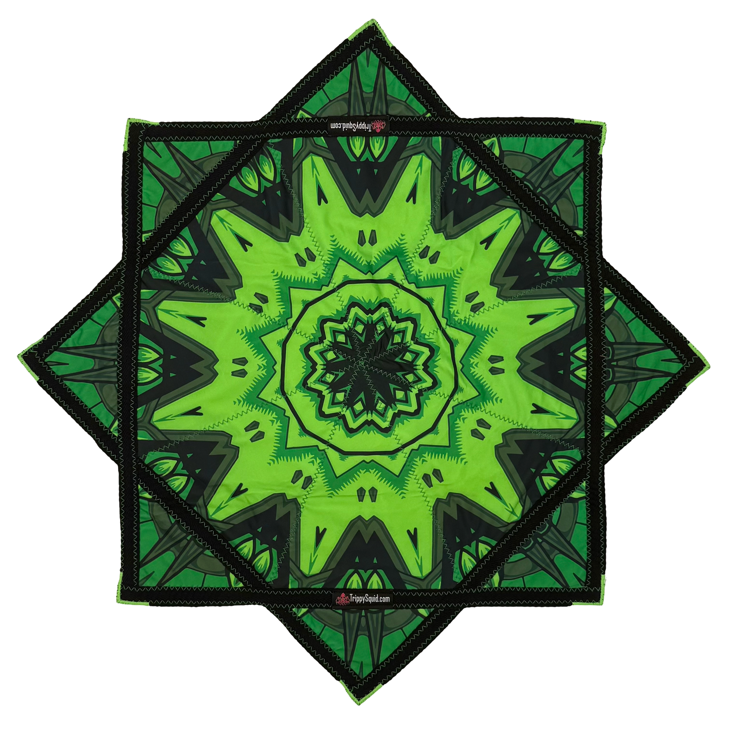 034 - Green Robotic Fractal (UV-Reactive) 26"