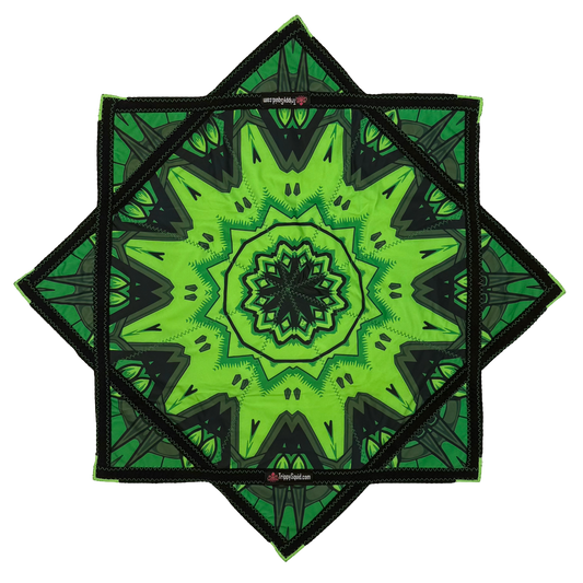 034 - Green Robotic Fractal (UV-Reactive) 26"
