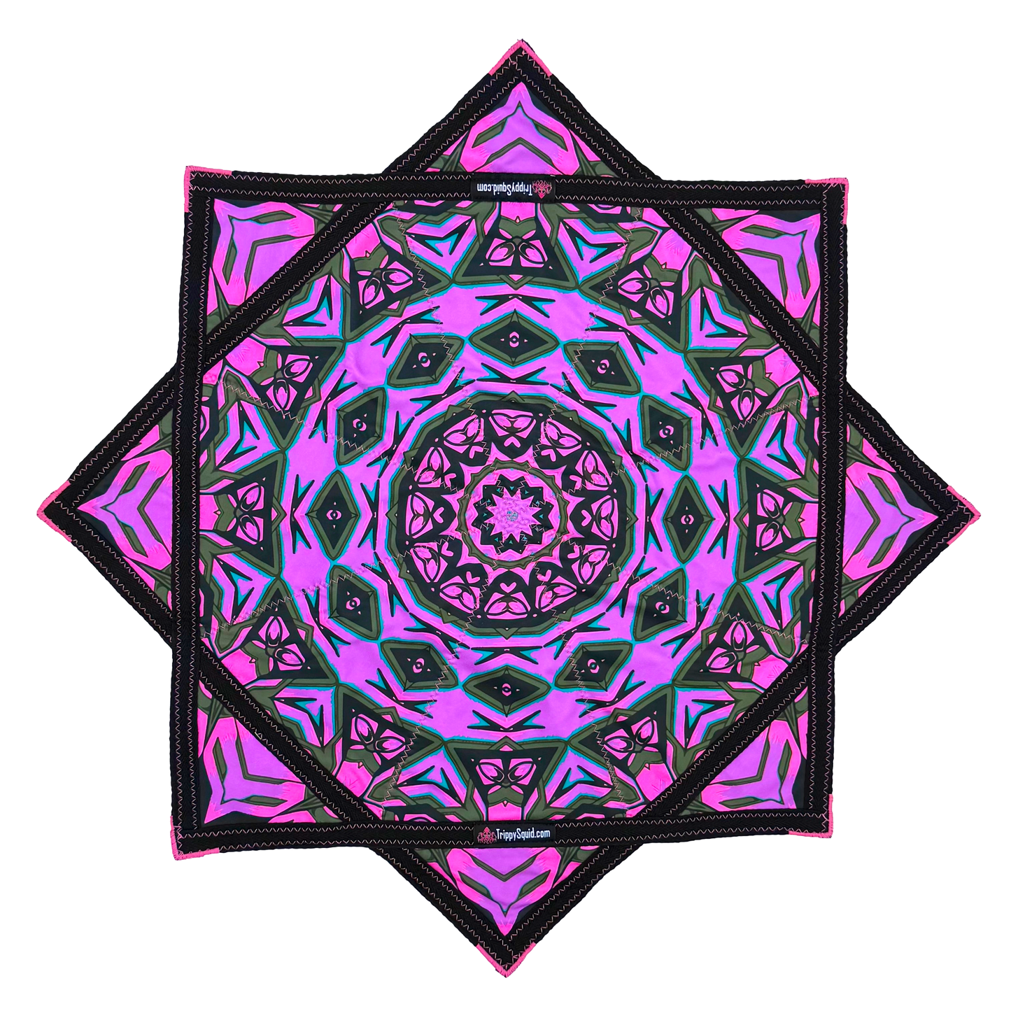 035 - Pink Robotic Fractal (UV-Reactive) 26"