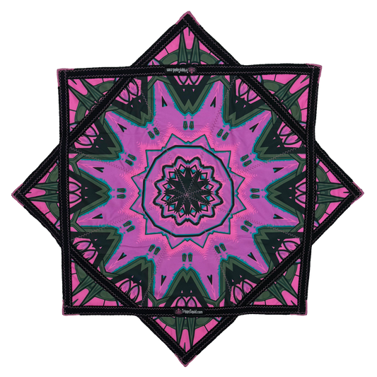 035.Mini - Pink Robotic Fractal (UV-Reactive) 24"