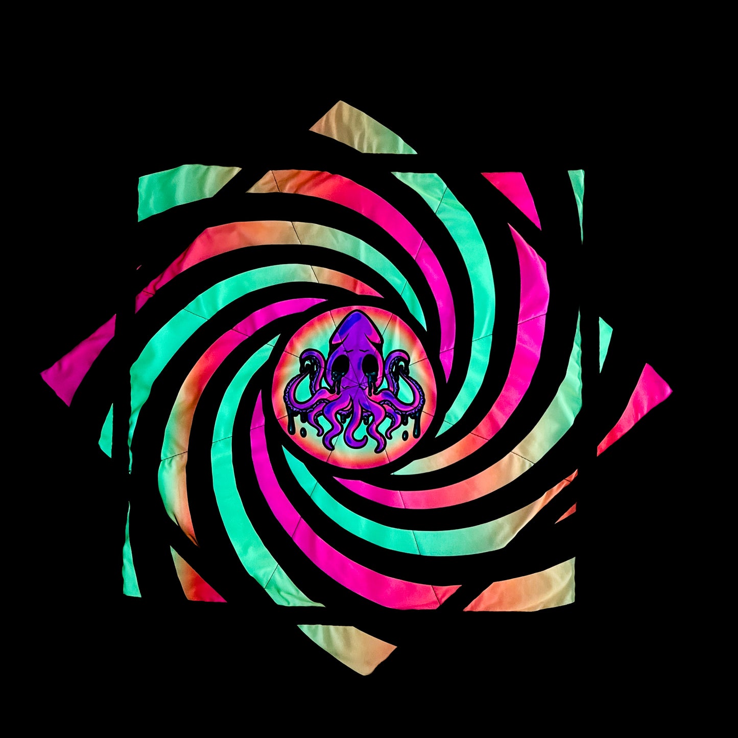 001 - Trippy Squid Edition Flow Star (UV REACTIVE + 2x Sided)