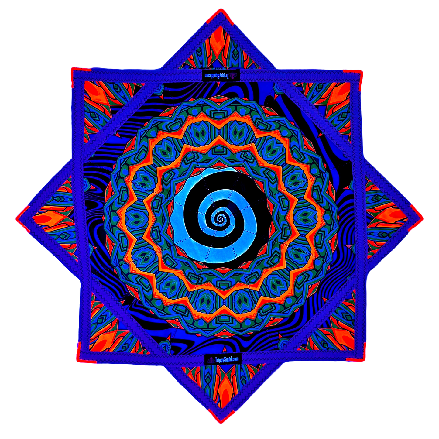 Micro.046 - Hypno Pumpkin Flowstar (UV-Reactive) 20"