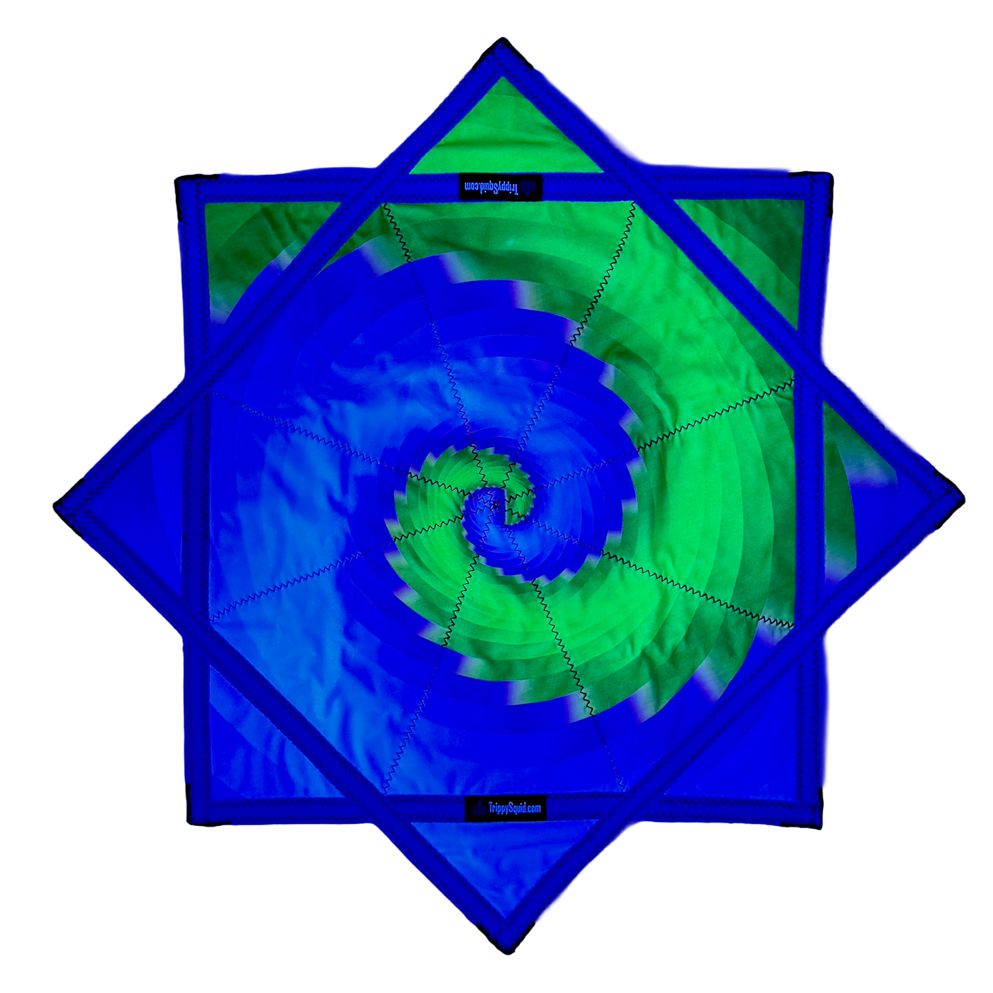 047.Green Goblin Spiral Flowstar (UV-Reactive) 26"