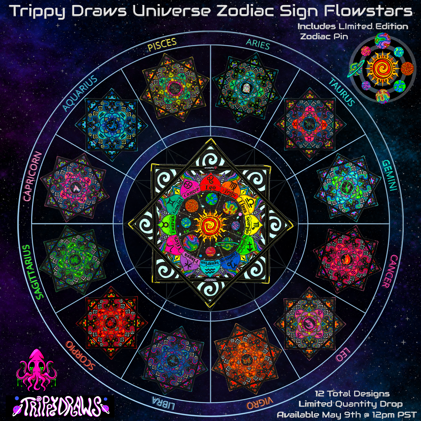 Cancer - Trippy Draws Collab Flowstar(UV)