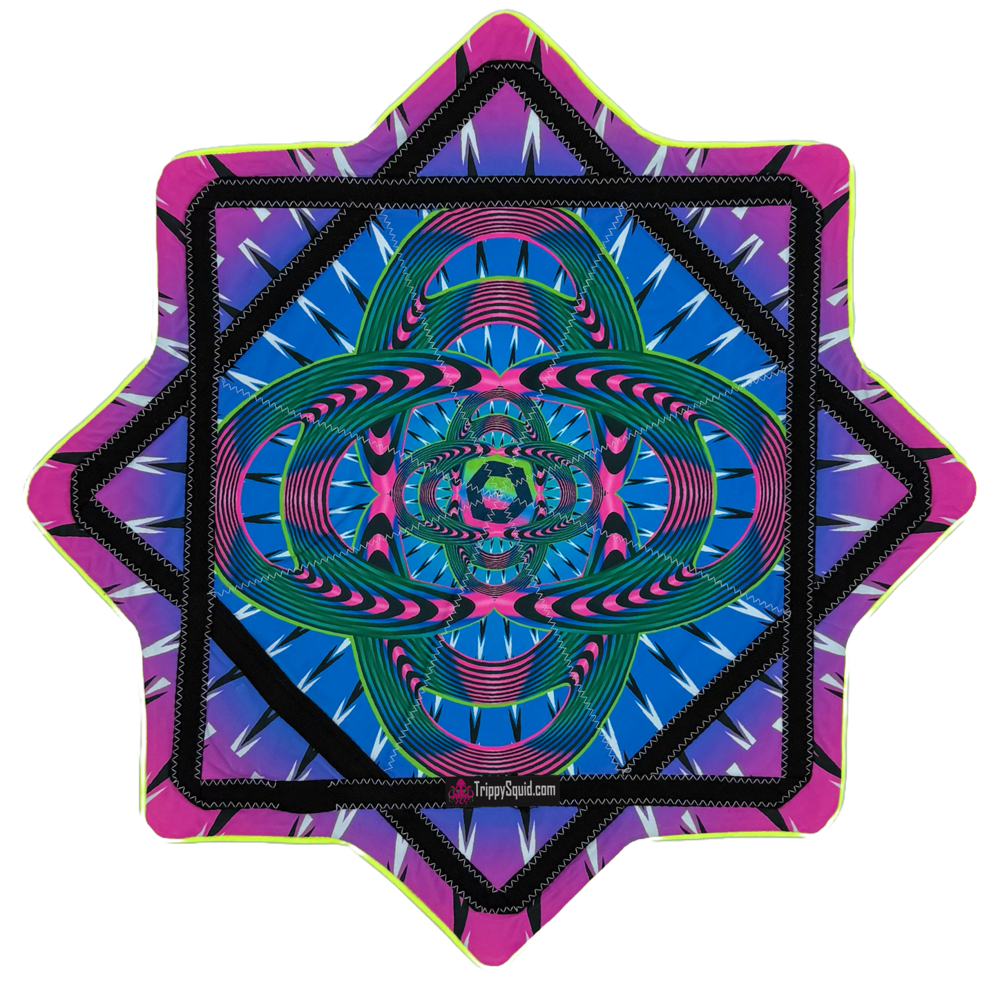 02.LED - Cosmic Spiral UV Reactive Flowstar (New Rechargeable Model!)