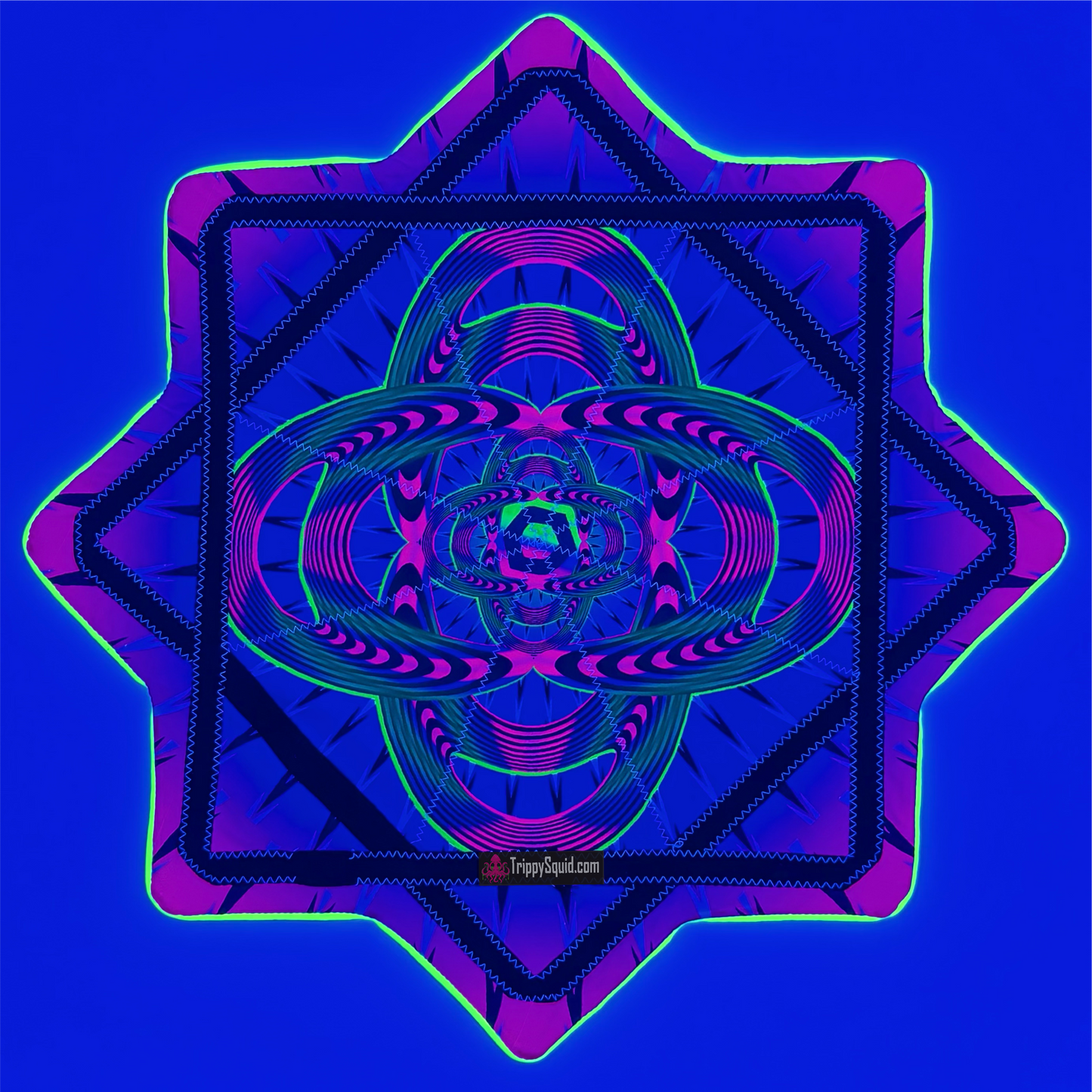 02.LED - Cosmic Spiral UV Reactive Flowstar (New Rechargeable Model!)