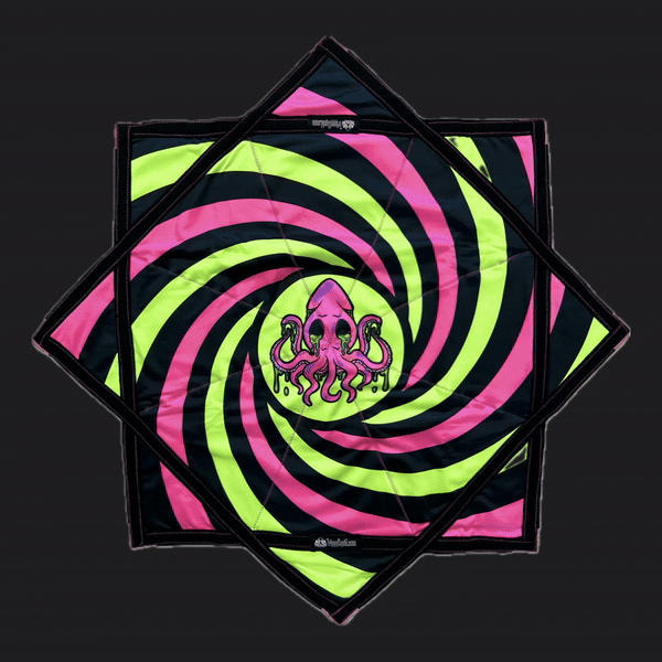 001 - Trippy Squid Edition Flow Star (UV REACTIVE + 2x Sided)