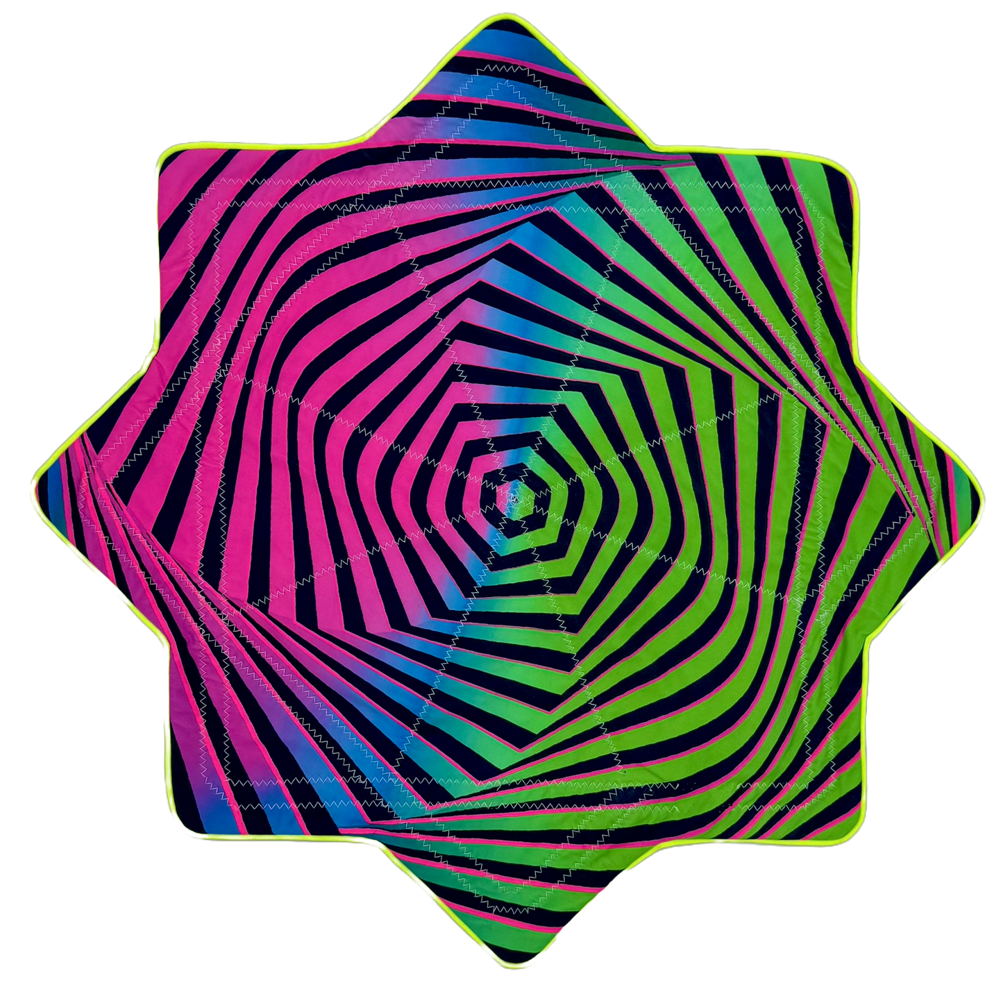 02.LED - Cosmic Spiral UV Reactive Flowstar (New Rechargeable Model!)