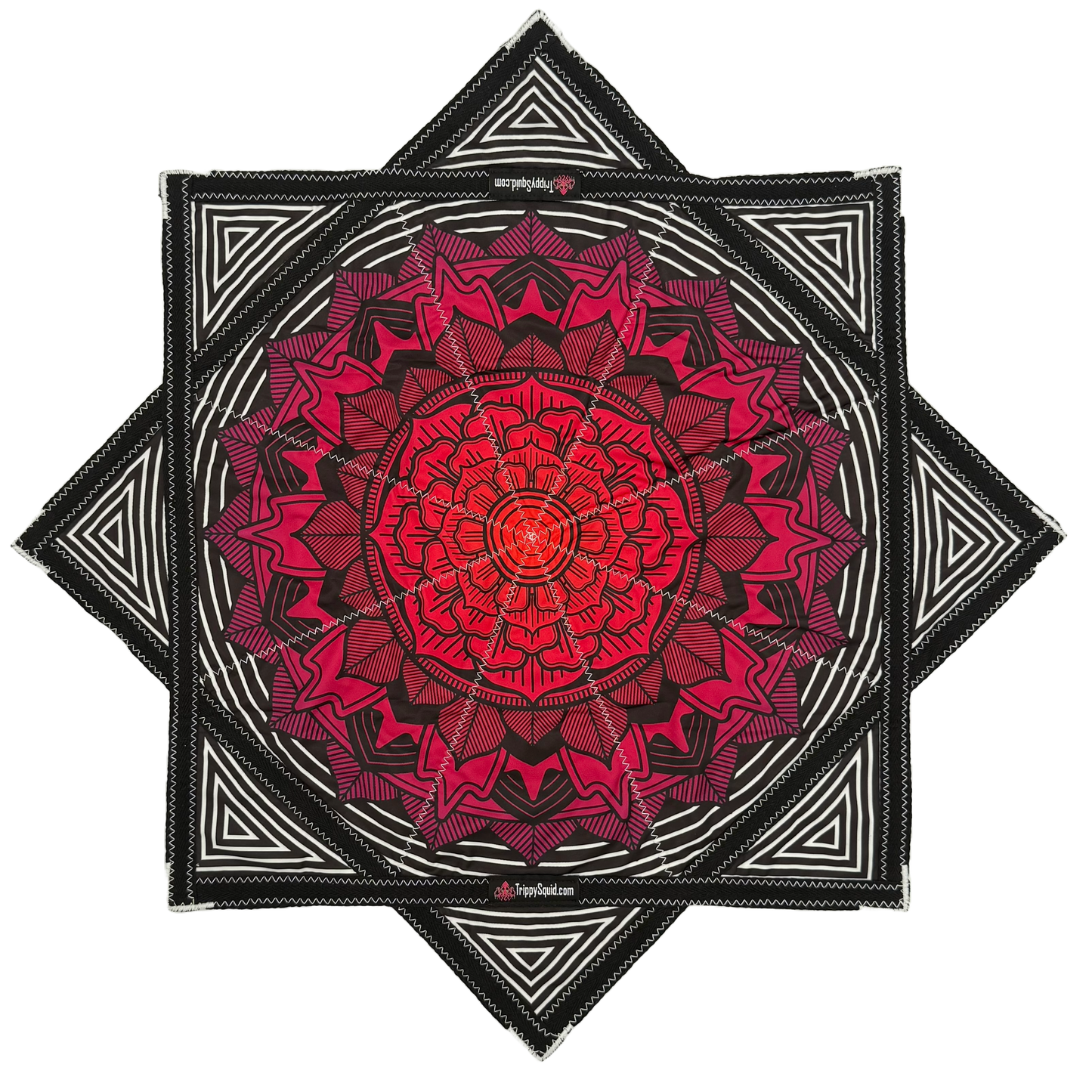 014 - Red, B/W Flower Flowstar (NON-UV) 26"