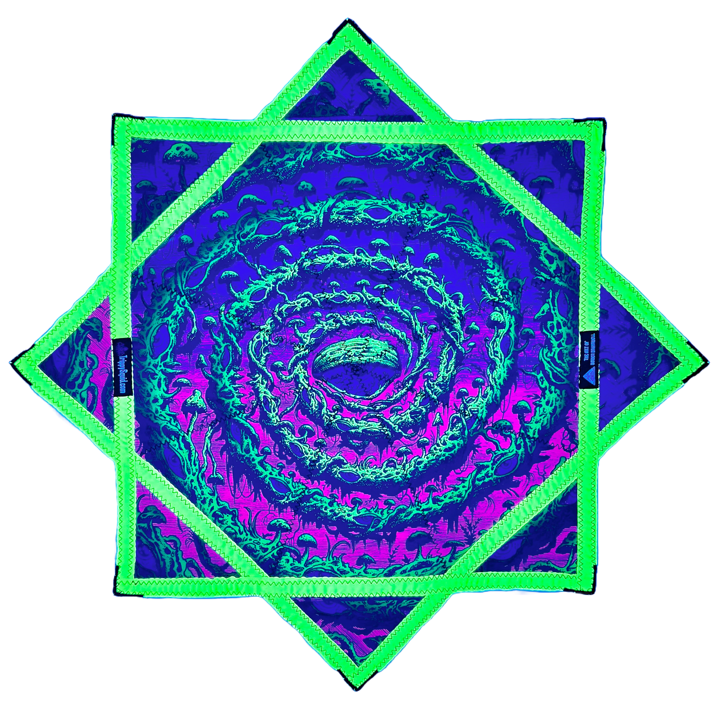 Bowen Bramwell X Trippy Squid Collab Flowstar (UV-Reactive) 26"