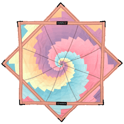 026 -Sherbet Spiral Pastel Flowstar (Non-UV) 26"