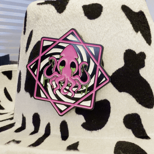 Trippy Squid Flowstar Pin (Spinning Pin)