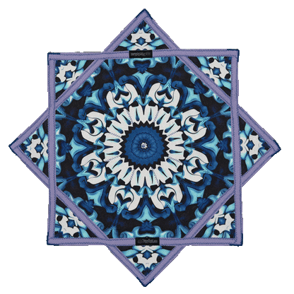 013 - Blue & Purple Flower Flowstar (Non-UV)