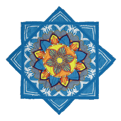 015 - White & Blue Flower (Non-UV)
