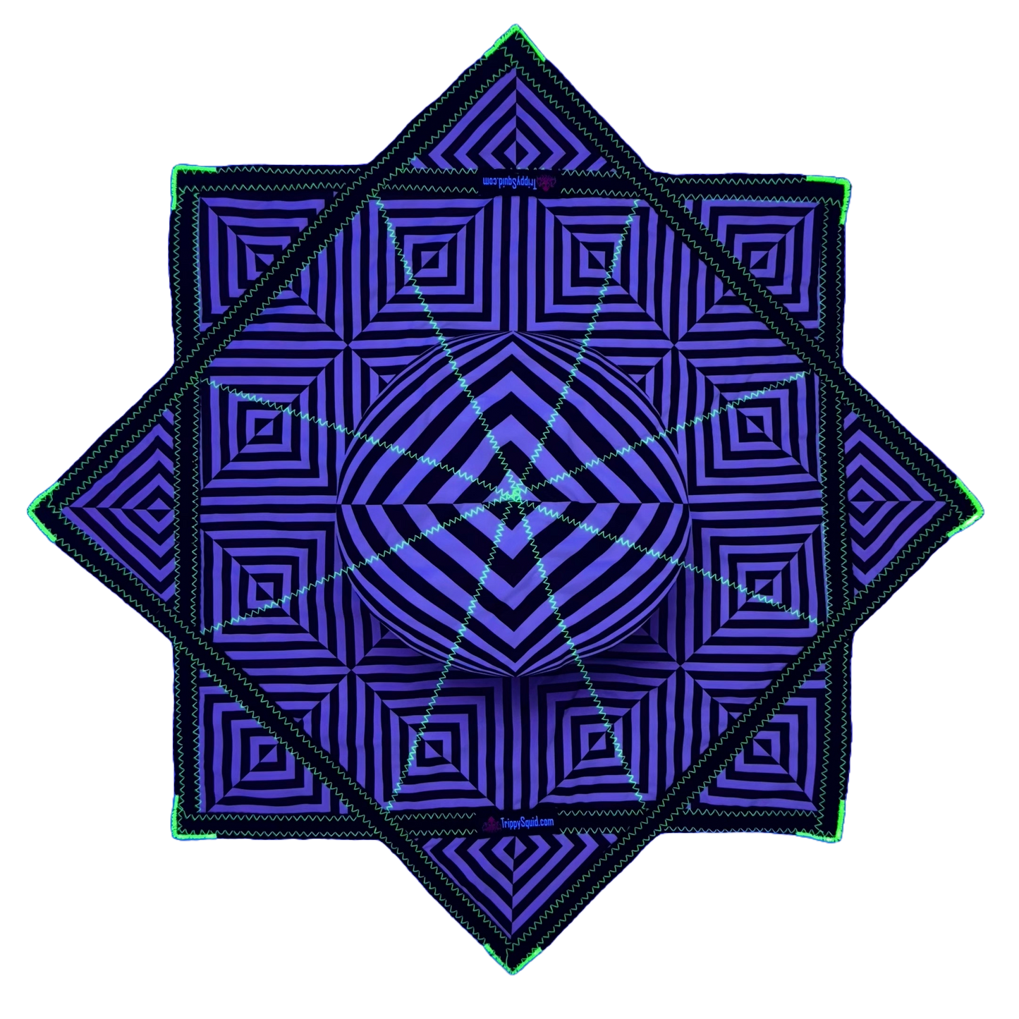 021 - B&W Illusion Star (UV Stitching) 26"