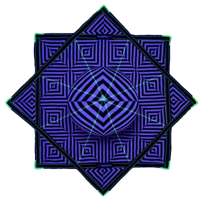 021 - B&W Illusion Star (UV Stitching) 26"
