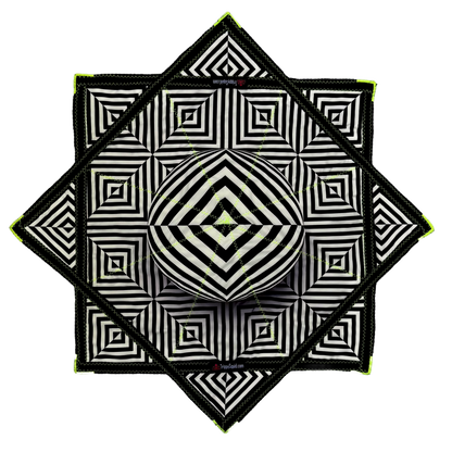 021 - B&W Illusion Star (UV Stitching) 26"