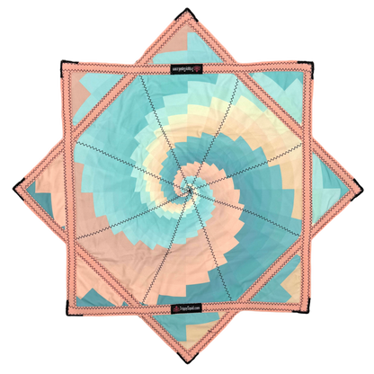 026 -Sherbet Spiral Pastel Flowstar (Non-UV) 26"