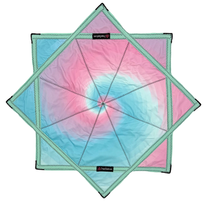 024 - Blue Spiral Pastel Flowstar (Non-UV) 26"