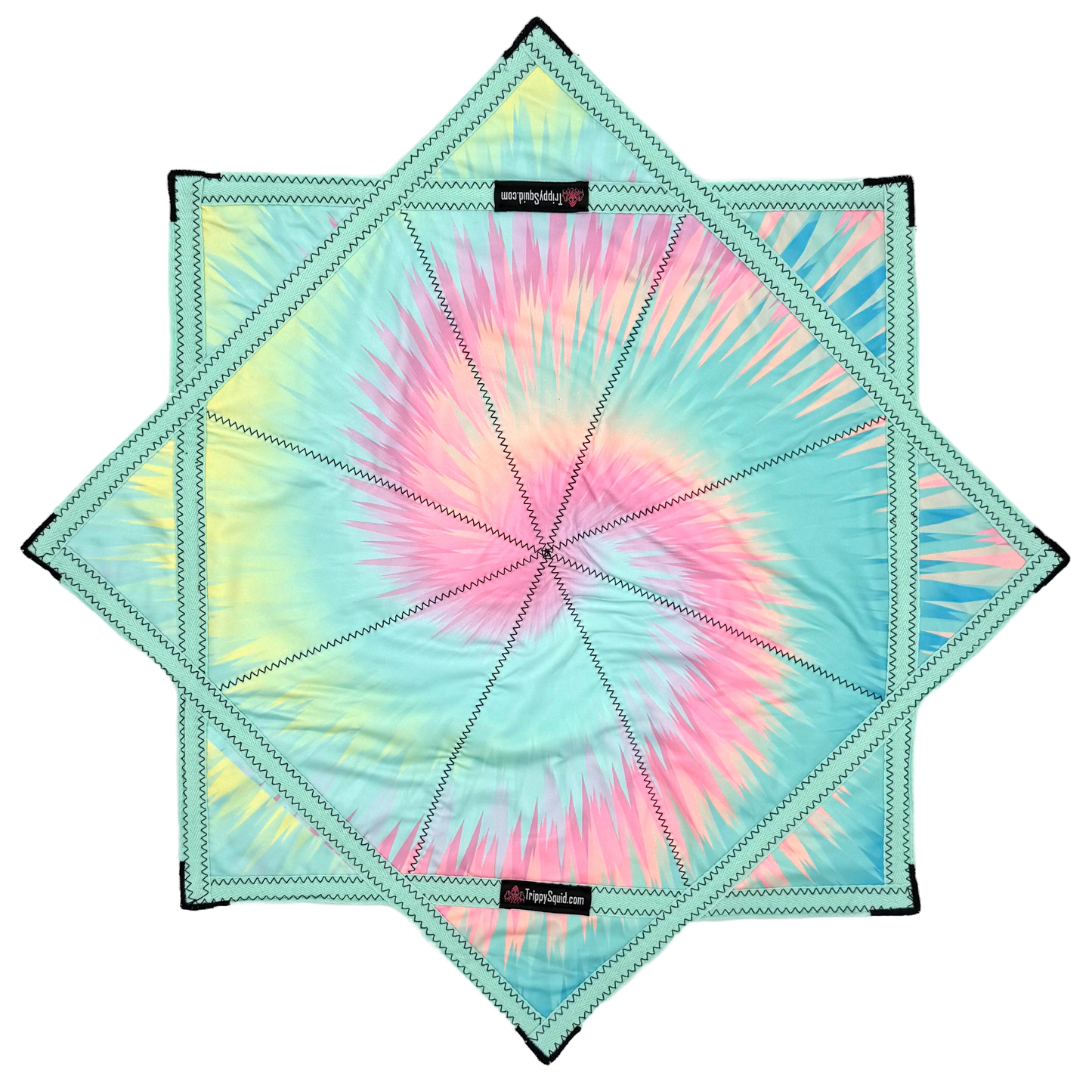 024 - Blue Spiral Pastel Flowstar (Non-UV) 26"