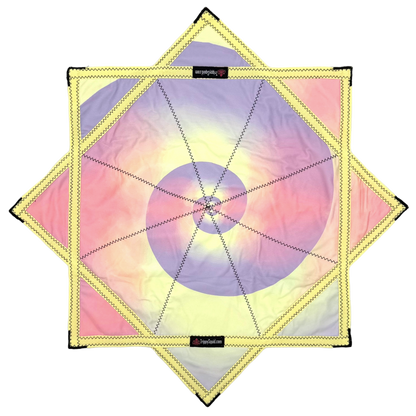 025 - Yellow Spiral Pastel Flowstar (Non-UV) 26"