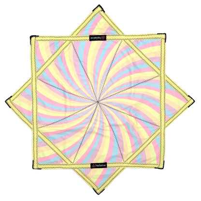 025 - Yellow Spiral Pastel Flowstar (Non-UV) 26"