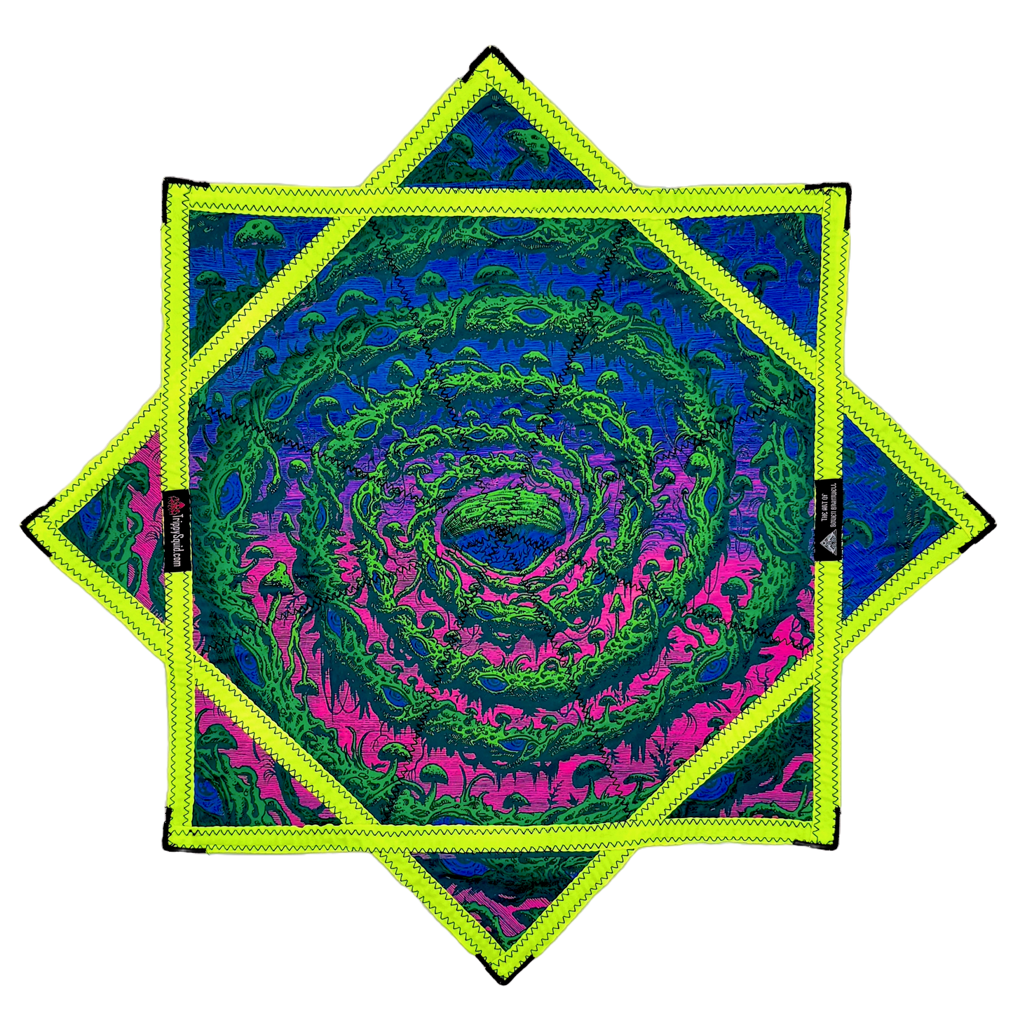 Bowen Bramwell X Trippy Squid Collab Flowstar (UV-Reactive) 26"