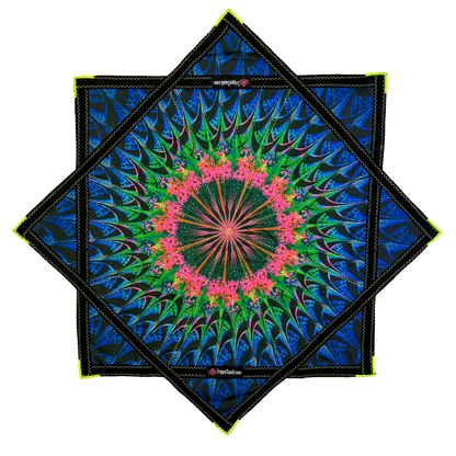 032 - Watermelon Kaleidoscope Flowstar (UV-Reactive) 26"