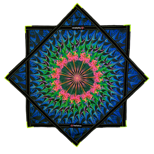 032 - Watermelon Kaleidoscope Flowstar (UV-Reactive) 26"