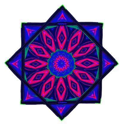 032 - Watermelon Kaleidoscope Flowstar (UV-Reactive) 26"