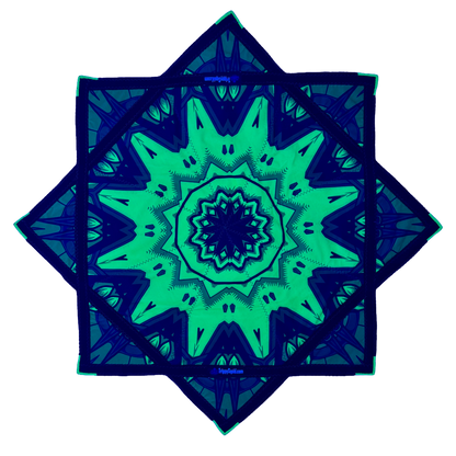 Micro.034 - Green Robotic Fractal (UV-Reactive) 20"